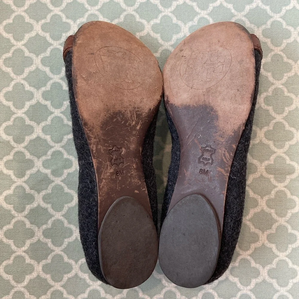Tory Burch Ambrose Wool Leather Flats 8